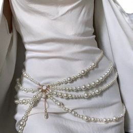 Pearl Belt Wedding Party Dr Luxe Designer Belts For Women Formal OCN Dres Ses Novias Bridal Accessies Sieraden L3AA#