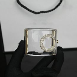 Pearl Stracelets Letters Bangle Gold Fashion Bracelets para mujer Suministro de joyería de pareja