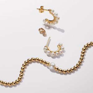 Parelketting voor dames Romantische prachtige DIY fit Pandoras armbanden oorbellen designer kralen kettingen set met originele doos vakantie sieraden geschenken