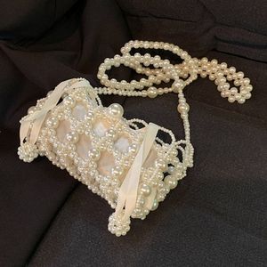 Perle mignon petits sacs à main et sacs à main pour les femmes mini sac fourre-tout perlé le soir de fête de fête pochette femelle sac à bandoulière exquis