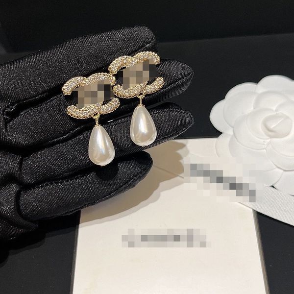 Perle Oreille 18 carats Gold plaqué des concepteurs de marque de luxe