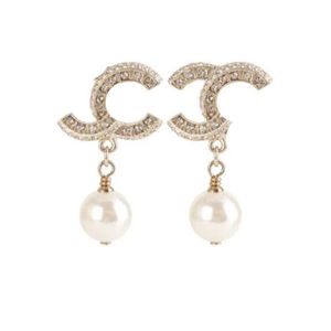 Parel oorbellen 2 cm Dangle Stud Earring Designer voor vrouwen