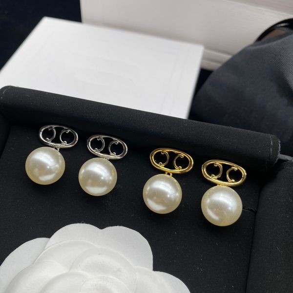 Boucles d'oreilles perle nouvelle lumière luxe tempérament dames designer boucles d'oreilles 925 argent véritable boucles d'oreilles boucles d'oreilles bijoux
