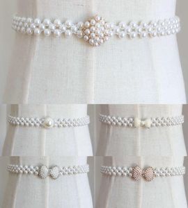 Pearl Fashion Belt Power Women039S Knot Decoratie Imitatie met drs shirt ketting breien taille cover7060762