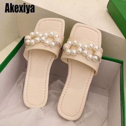 Pearl Fashion Slippers Belt Sandals delgada Roman 575 Flip Flip Flip Flip Beach BC417 256 974