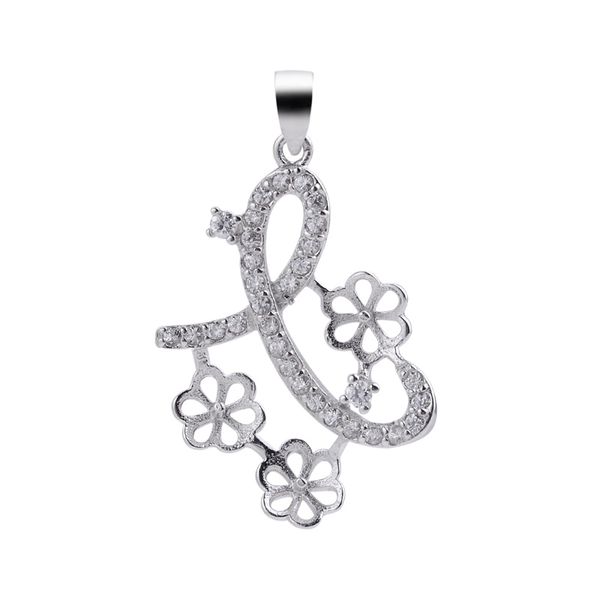 Base de pendentif en argent Sterling 925 avec trois supports de perles, peut coller 3 perles, 5 pièces