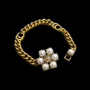 Bracelet en or perlé bracelet de chaîne de métal vintage Summer NOUVEAU BIELLES LOVE BIELRIE BRACELET DE HAUTE QUALITÉ AVEC LOGO DROYAG