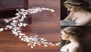 Cheveux de perles avec accessoires de robe de mariée blanche, tête de cheveux et couvre-chef de mariée 3829770