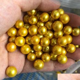 Pearl High Luster Loose Round Edison Pearls geverfde goudkleur 8 verschillende kleuren voor sieraden DIY Drop levering 202 DHB8P