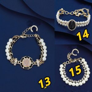 Bracelet à double couche en cuir perlé micro incursions en cristal bracelet fashion fête bijourie bijoux avec boîte d'origine + sac cadeau