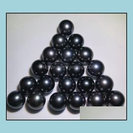 Perle perles en vrac bijoux 8-9Mm naturel noir particules d'eau douce femmes cadeau livraison directe 2021 Ceth7