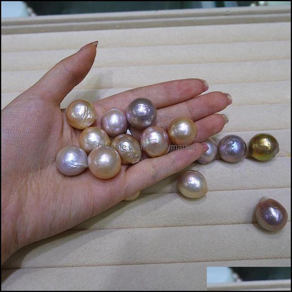 Perle Perles En Vrac Bijoux Diy Insolite Jaune Violet Baroque Edison Naturel Grand 9-12Mm De Aessories Gros Drop Delivery 2021 Hri5H