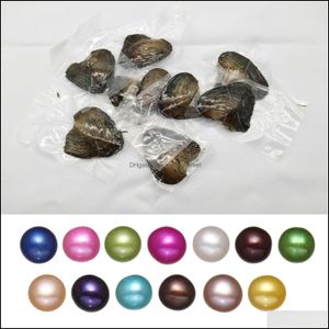 Pearl Losse Kralen Sieraden Fancy Gift Akoya Hoge Kwaliteit Liefde Zoetwater Shell Oyster 6-8mm Gemengde kleuren met vacuümverpakking DROP LEVERING