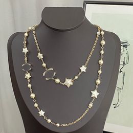 Collier de perles Designer plaqué or lettres de platine pendentifs colliers pour femmes avec lettre C diamant pendentif bijoux cadeaux de fête de mariage