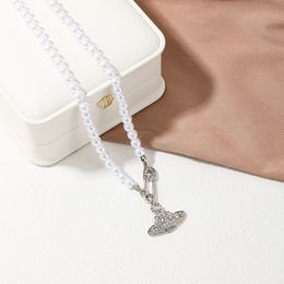 Collar de perlas Collar de diseño Collar Mujer Collar Cabila de plata colgante elegante Collar Amor Catina