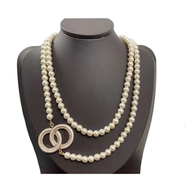 Collier de perles de styliste en diamant pour femmes, nouveau produit, colliers de perles élégants, mode sauvage, bijoux exquis