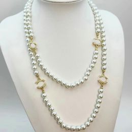 Colliers de perles bijoux de créateur marque C-lettre colliers chaîne ras du cou mode femmes bijoux de mariage cadeaux d'amour 10 Style