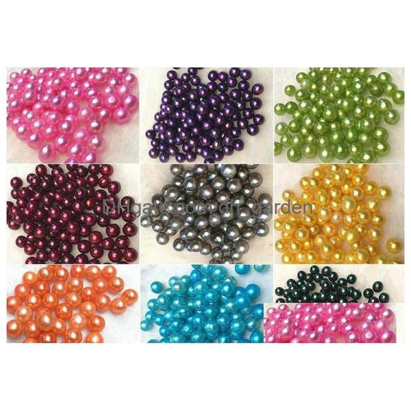 Perle Nouvelle Mode Perles De Bricolage Ronde Perle D'eau Douce Naturelle 67Mm Bk Mticolor Grade Particule Pour La Fabrication De Bijoux Livraison Directe Dhgarden Dh95H