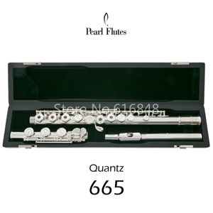 Pearl Quantz PF-665 17 touches trous ouverts flûtes argentés de surface plaquée cupronickel flûte c
