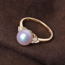 Perle Ring Designer Mikimoto Ring 925 Silver M Home Matching Ring Japonais Tiannv Akoya Sea Pearl Inranging Simple and Volyled Gift 647