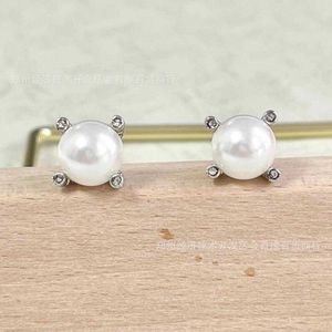 Perle Sterling bijoux concepteur boucles d'oreilles en argent boucles d'oreilles gratuites 925 pour les femmes à la mode boucle d'oreille expédition de luxe