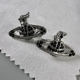 Pearl Stud voor vrouwen oorbellen Viviane luxe modeontwerper sieraden gouden oorbellen metalen oorbel cjeweler Westwood vrouw 5566