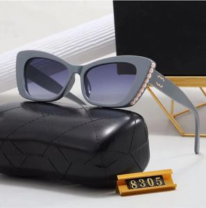 Pearl zonnebrillen Designer Fashion Women Sun Glasses Gold Letters Cat Eye With Box Goggle -bril UV 400 Luxe Forgift BMY1