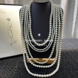 Collier chaîne de pull en perles CHAN 5 No.5 Lucky New boucles d'oreilles en luxe bijoux fins collier chaîne pour femme pendentif k Gold Heart Designer LES INFINIS CAMELIAa