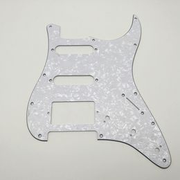 Pearl White St SSH Electric Guitar Pickguard, gitaar pick -ups