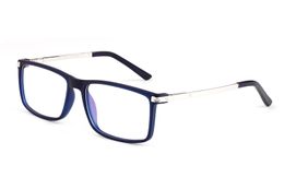 Montures de pectacles pour hommes fashionabout Lunettes en corne de buffle en métal doré Verres clairs Lunettes plein cadre Rectangle plein cadre Avec boîte