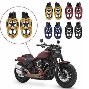 Pedalen 2 pc's Universal Metal Motor voetsteun met veer motorfiets off-road auto-accessoires voet rusten