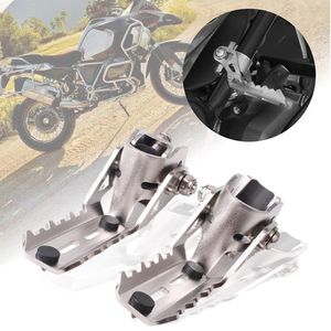 Pedales motocicleta carretera pie delantero clavijas reposapiés plegables abrazaderas 22-25MM para R1200GS LC R1250GS R1200 GS 2013-2022 estribos