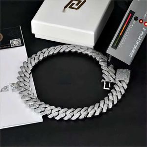 Pedesigner Pass Diamond Test GRA Moissanite Chain Sier Hip Hop Mannen Sieraden Cubaanse Link Gouden Designer Ketting