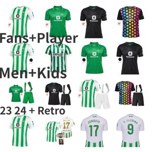 2023 2024 Real Betis Soccer Jersey Fekir Isco Manga Corta Joaquin B.Iglesias Camiseta de Foot Juanmi Estadio La Cartuja 88 89 23 24 Ayoze Roca édition spéciale hommes enfants GK