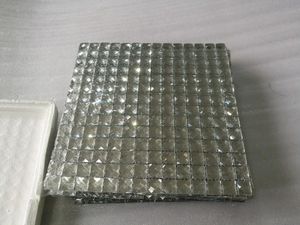 Schil en plak 13 randen glanzende diamantspiegelglasmozaïektegel, zelfklevende 3D-wandtegels