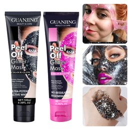 Peel Off Glitter Mascarilla facial Limpieza profunda Hidratante Removedor de espinillas Mascarillas Cuidado de la piel