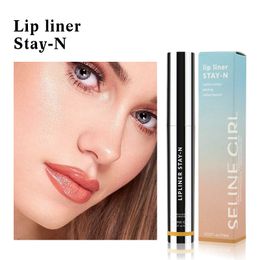 Peel Off Lip Liner Vlek Mollige Liplijnen Fluwelen Matte Lippenstift Pen Waterdicht Licht Gemakkelijk te Make-up Lippenpotloden