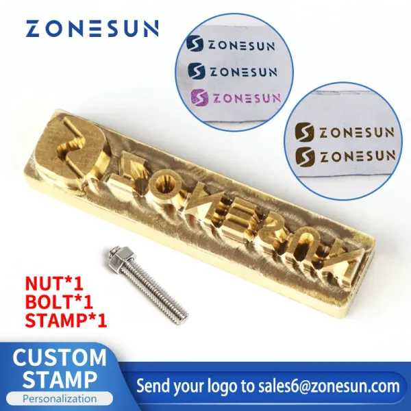 Peelers Zonesun Logotipo personalizado Estampado de cuero Hot Brass Branding Calefacción de marca de hierro en papel Diy Regalo de bricolaje Papel de estampado personalizado