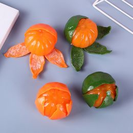 Peleo de naranja imitación de naranja descompresión de fruta juguete tpr adhesivo suave descompresión creativa juguetes de rebote lento al por mayor