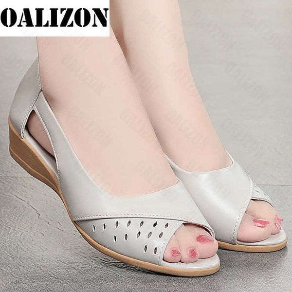 Peep Sandals Toe Summer Nouveaux coins 2022 Chunky Sport Hollow Casual Walking Women Shoes Party Mujer Slides Zapatos T221209 908