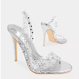 Zapatos de boda de oro plateado de oro de diablo de tacones para mujeres de p￭o Toe