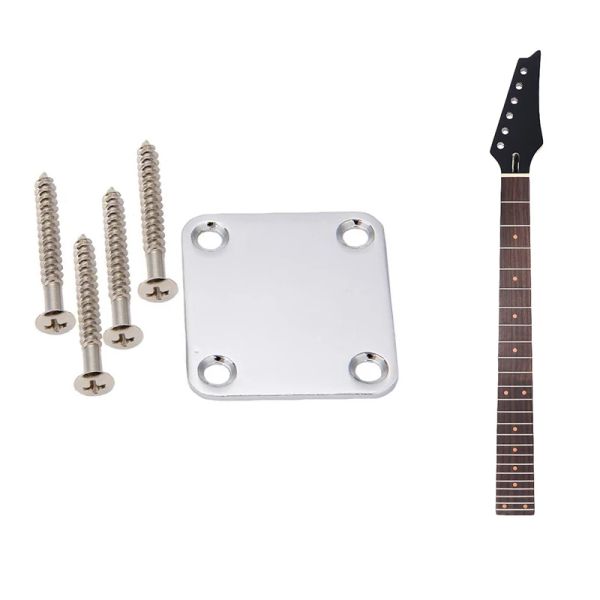 PEGS 1 Set Plaque de cou de guitare électrique avec vis 1x 24 frettes Nouveau couche à érable de remplacement en palissandre de bois de bord de bord