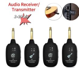 PEGS 12 Paren A8 UHF Wireless Guitars System Audio -zenderontvanger voor elektrische gitaar Bass Violin Musical Instrument Onderdelen