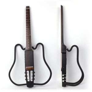 Pinnen zonder hoofd opvouwbare elektrische akoestische gitaar draagbare reizen stille gebouwd in effect