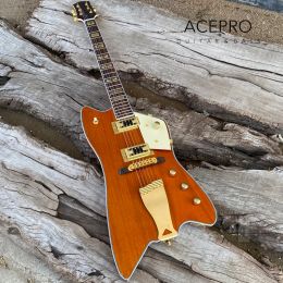 Pegs en stock Custom Billybo Jupiter orange électrique guitare vache cactus western motiff mandeboard incorpore
