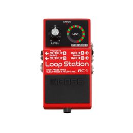 PEGS RC1 LOOP Station pédale pour un paquet de guitare avec des choix, un chiffon de polissage et des cordes