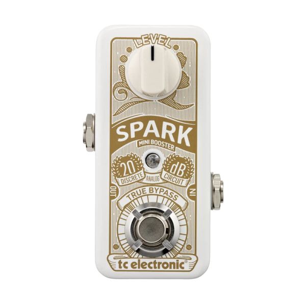 PEGS TC Electronic Spark Mini Booster Efecto de guitarra Pedal Pedal de refuerzo Ultracompact con conmutación de horario estelar y diseño de Allanalog