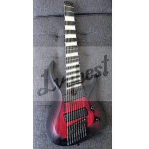 Pinnen ybest, eigen ontworpen vorm, elektrische gitaar headless 9 string, kleur kan worden aangepast, niet op beeldmode staart maar gesplitste stijl