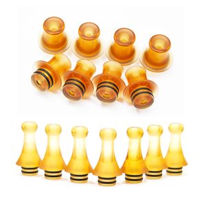 PEI 510 Drip Tip 510 Accessoires pour fumer PEI Matériau de haute qualité Pièce de rechange 2 types Conception courte et longue DHL Gratuit