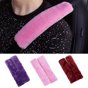 Peices doux en peluche ceinture de sécurité couverture épaulière sangle étui confortable conduite voiture ceinture de sécurité ceintures de sécurité accessoires330L